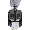 thumbnail image 3 of Collapsible Wagon Cart with Expandable Space, Foldable Wagon with All-Terrain Wheels, Heavy Duty Utility Cart for Grocery Camping Shopping, Gray, 3 of 9