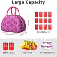 thumbnail image 4 of Reusable Paisley Lnsulated Lunch Bag for Women & Men - Leakproof Water-Resistant Cooler Tote, Large Capacity for Work,Travel,Picnic,Beach & Office., 4 of 4