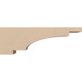 thumbnail image 3 of 3"W x 18"D x 6"H Thin Mediterranean Rough Cedar Woodgrain TimberThane Corbel, Primed Tan, 3 of 6