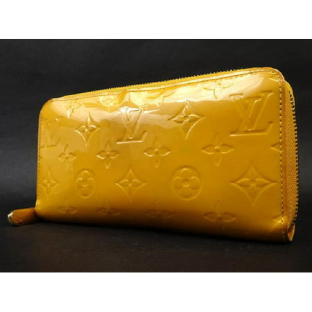 Louis Vuitton Jaune Passion Monogram Vernis Zippy wallet