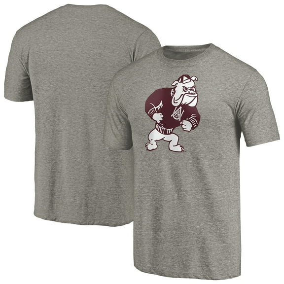 Men's Gray Alabama A&M Bulldogs Auxiliary Logo Tri-Blend T-Shirt
