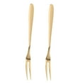 thumbnail image 1 of Miangastore Dessert Fork Premium Stainless Steel 2Pcs 5.1X0.4X0.2In Delicate Design, 1 of 9