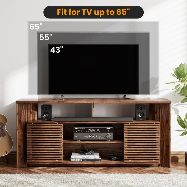 Flycity Mid Century Modern TV Stand for 55 60 65 Inch TVs