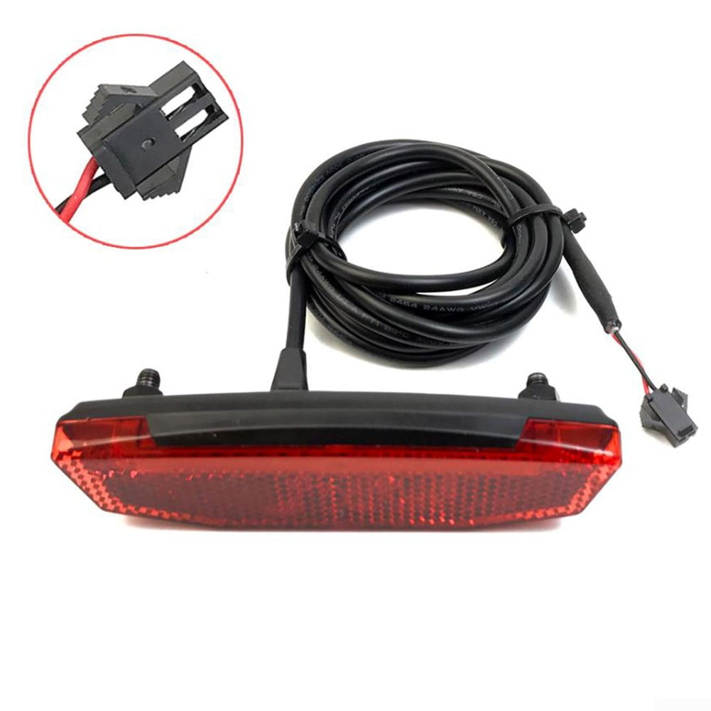 48V Red Taillight for Cycling Safety Acogedor Electric LED Bike Tail Lights Waterproof Super Bright LED Bicycle Rear Light Easily Installation Electric Bike Brake Rear Light 