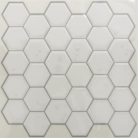4pk Sticktiles Pearl Hexagon - RoomMates
