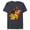 Navy Heather, variant on The Lion King Young Simba Timon and Pumbaa - Short Sleeve Blended T-Shirt for Adults - Customized-Yellow