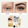 thumbnail image 4 of Eyebrow and Eyelash Dyeing Set 0.24 oz, Long-Lasting Black Color, Nourishing Home Makeup Tool with Body Temperature formula, 4 of 8