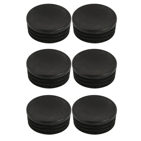 

6 Pcs Chair Table Leg Plastic Cap Round Tube Insert Fit 42mm Pipe Outer Dia