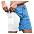 thumbnail image 1 of Short Gym Con Licra Deportiva 2 En 1 Bolsa Celular Moda, 1 of 7