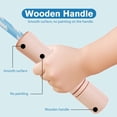 thumbnail image 3 of Cuerda de saltar de algodón trenzado para niños con mangos de madera, ajustable, ideal para fitness, ejercicio al aire libre y desarrollo de la coordinación (edades 4-8), 3 of 8