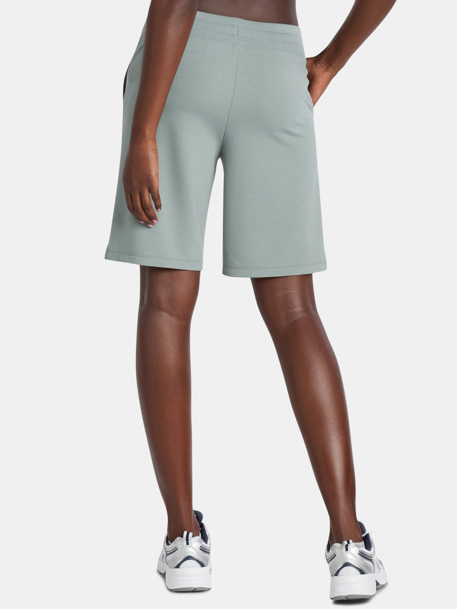 Athletic Works Women's and Women's Plus French Terry Bermuda Shorts, Sizes XS-4X