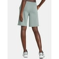 thumbnail image 2 of Athletic Works Women's and Women's Plus French Terry Bermuda Shorts, Sizes XS-4X, 2 of 5