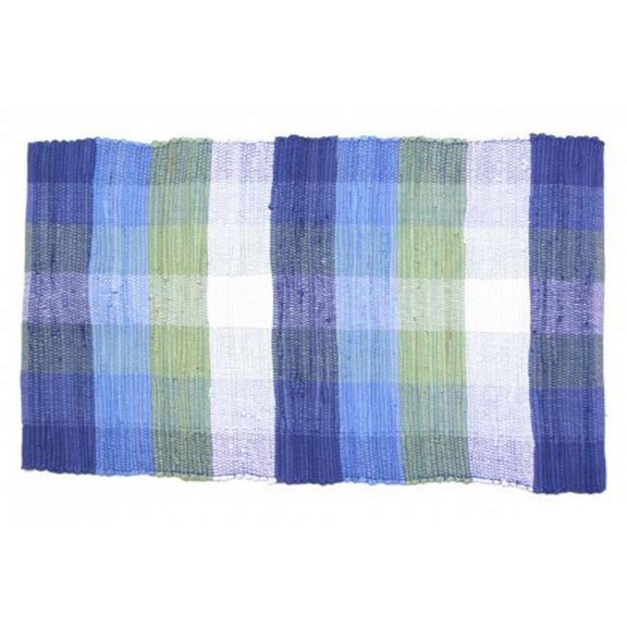 48 x 72 in. Chindi Rug, Nite Blue