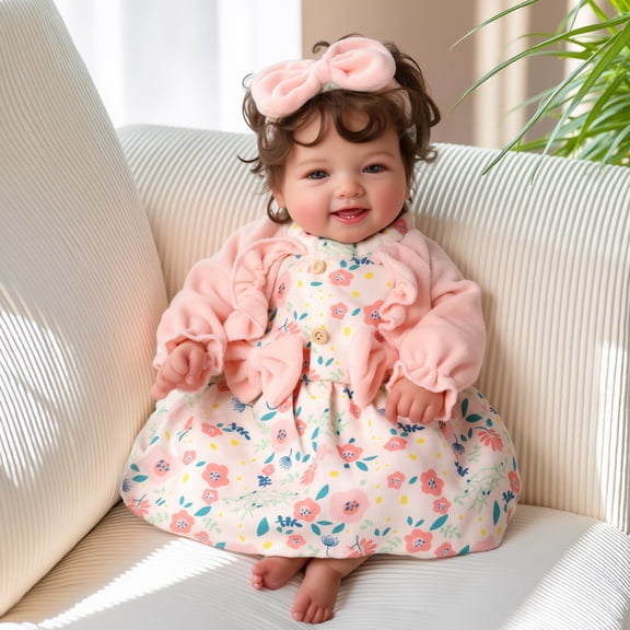 RSG Lifelike Reborn Baby Dolls- Mia, 17 Inch Cute Realistic-Newborn Baby Doll Poseable Real Life Baby Dolls Girls with Gift Box for 3 Year Old