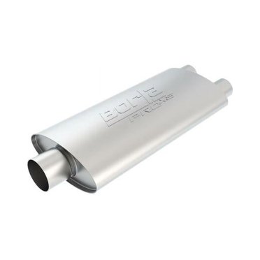 Borla Pro-XS 2.5in Tubing 19in x 4in x 9.5in Oval Center/Dual Muffler