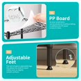 thumbnail image 3 of Estantería de almacenamiento BestOffice de 4 niveles, ajustable, negra, 44" de alto, 3 of 7