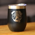 thumbnail image 2 of Bevvee Insulated Wine Tumbler 12 oz English Bulldog Face English Bulldog Owner Gifts Tumblers, 2 of 4