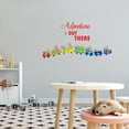 thumbnail image 3 of Day Care Wall Decals for Boy's Bedroom - Running Train Carrying Alphabets Wall Sticker Decal With Easy Installation Instructions Kid's Bedroom Décor Wall Sticker - Size: 40 In x 20 In, 3 of 5
