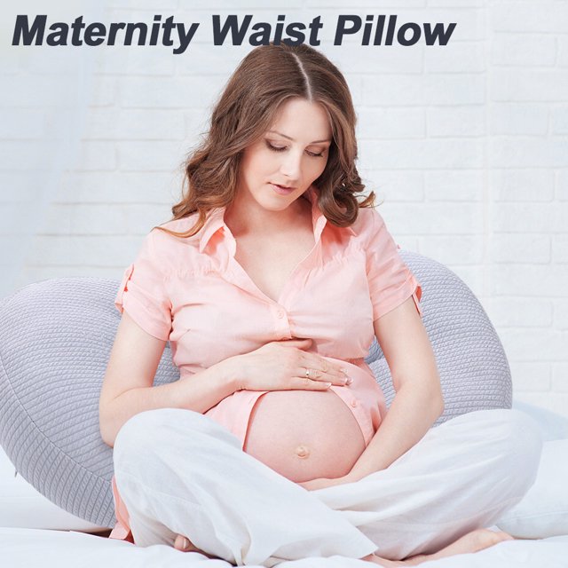 Almohadas para el cuerpo Almohada de apoyo para la espalda de algodón perlado 7D Embarazo ajustable Imprescindibles