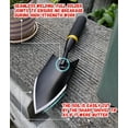 thumbnail image 3 of Heavy Duty Gardening Hand Trowel - Carbon Steel Garden Trowel with Rubberized Handle, Ideal for Soil Planting, Digging, Transplanting, 3 of 6