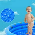 thumbnail image 4 of Inflatable Kiddie Pool Cartoon Patterns Small Inflatable Pool for Kids, Summer Fun Paddling Pool 31.50 x 13.78inch Inflatable Kiddie Pool Swimming Pool Pit Ball Pool (Blue), 4 of 9