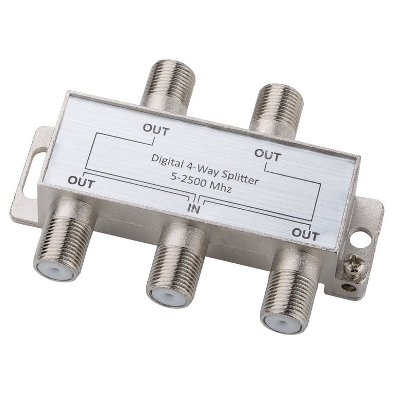 onn. 4-Way Digital Coax Cable Splitter photo 4