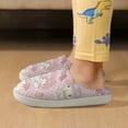 thumbnail image 6 of Kids Slippers Kuromi And My Melody House Slippers Warm Soft Plush Slipper Anti-Slip Winter Fluffy House Shoes for Boys Girls, 6 of 7