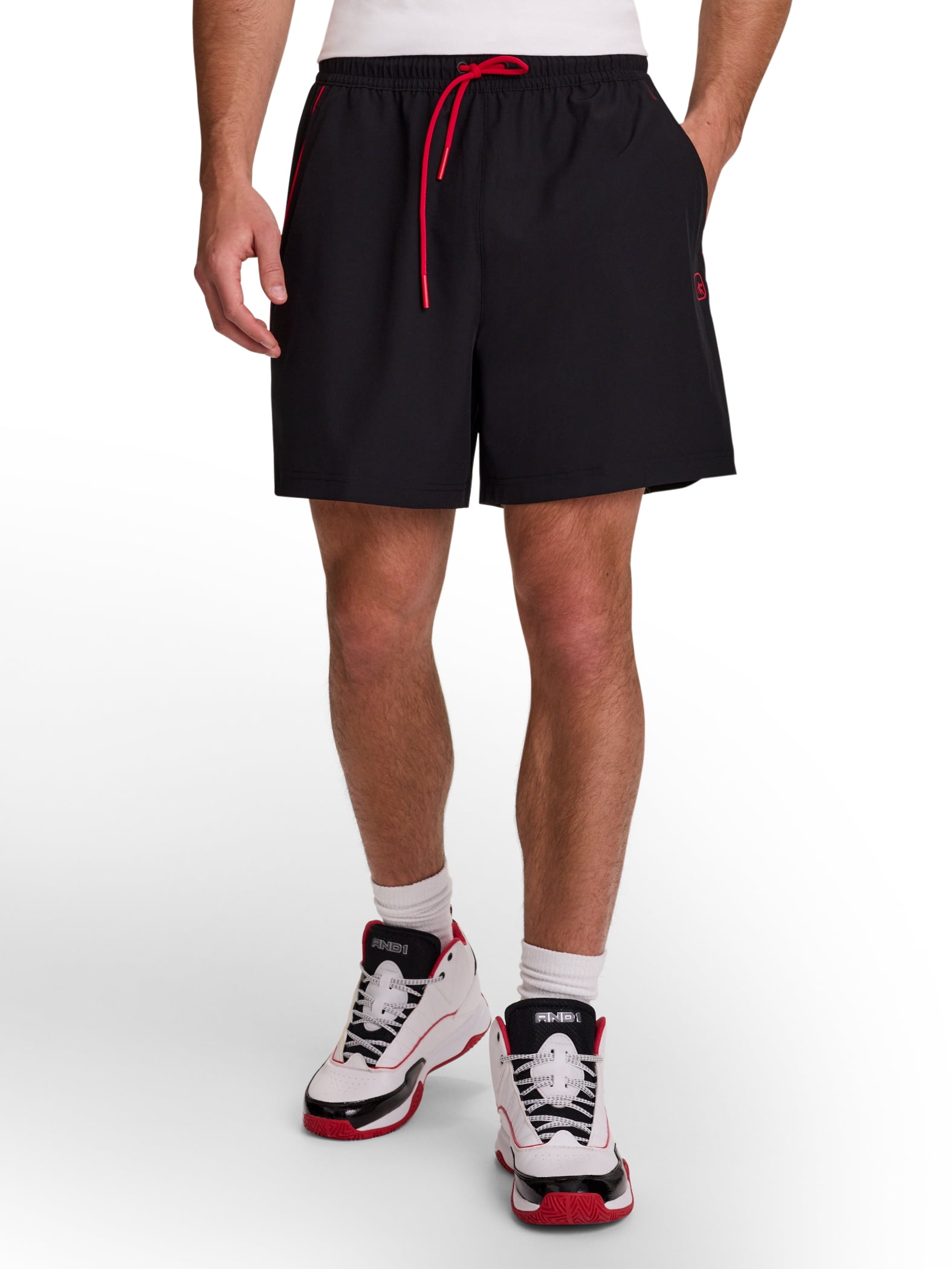 AND1 Men's and Big Men's Drafting Short, 6" inseam, Sizes XS-5XL