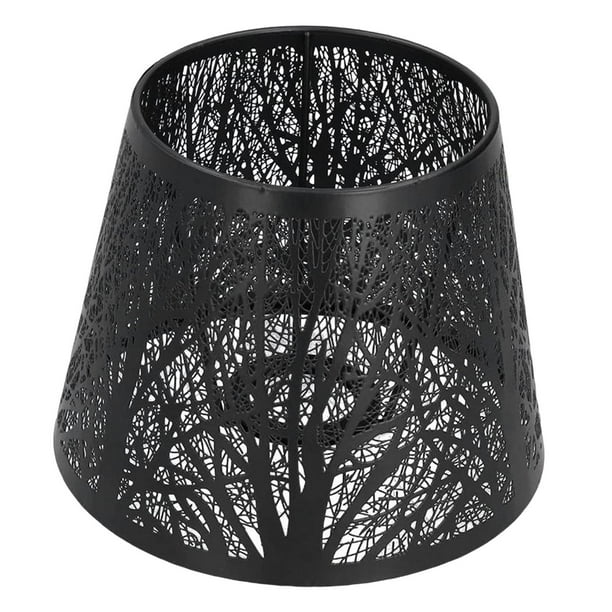 Pantalla de lámpara minimalista moderna de Metal decorativa para lámpara de mesa y luz de suelo Negro perfecl