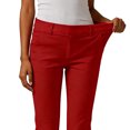 thumbnail image 6 of gbyLJF Women's Stretch Capri Pants with Pockets Casual Straight Fit Cropped Pant Travel Athletic Work Pant, 6 of 8