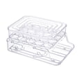 thumbnail image 1 of Caja para guardar huevos, bandeja reutilizable para el hogar, bandeja enrollable para guardar huevos. Blanco, 1 of 9