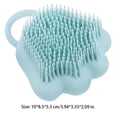 thumbnail image 5 of Silicone Body Scrubber with Liquid Soap Dispenser, Shower Brush, Soft Body Brush, Handheld Bath Scrubber, Massage Shower Cleansing Brush for Men Women, Pet Dogs Cats Grooming Brush, Blue, 5 of 6