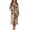 Leopard, variant on FOR U DESIGNS West Highland White Terrier Print House Dresses for Woman Lightweight Long Sleeve Night Shirts Breathable Sleep Dress House Dresses for Woman with Pockets, S