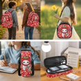 thumbnail image 3 of Bulopur 17 Inch 4-in-1 School Backpack Set, Strawberry Axolotl Print School Bag with Lunch Bag, Water Bottle Sleeve and Pencil Case for School and Fruit Lovers, 3 of 7