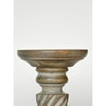 thumbnail image 3 of Gray Wash Mango Wood Set Of Five 12",9",6",9" & 12" Pillar Candle Holder for use, Living Room, Dinning Room, Study Room, Spa, Restaurants, Place Of Worship, etc, 3 of 4