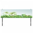 thumbnail image 3 of Rainforest Headboard, Graphic Plant Landscape at Summertime Natural Grassland Garden Field Theme Print, Upholstered Decorative Metal Bed Headboard with Memory Foam, King Size, Green Blue, by Ambesonne, 3 of 4