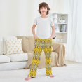 thumbnail image 6 of Boy's Pajama Pants Boys' Long Sleep Pants Children's Pajama Pants Loose Fitting Pajama Pants are Convenient to Put on and Take off M Yellow Pattern Seamless, 6 of 9