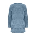 thumbnail image 5 of Winter Sweatshirt for Women Fleece Fuzzy Comfort Pullover for anxiety Long Sleeve Shirts Oversized Warm Sweater, 5 of 6