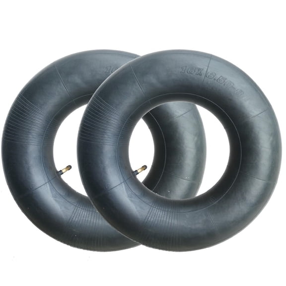2 Pack 16x6.50-8,16x7.50-8 Inner Tube TR-87  Bent Valve Stem  for Lawn Mower,Yard Tractors, Wheelbarrows, ATVs, and More