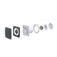 thumbnail image 4 of Exhaust Fan for Wall Mount, Precision Design with Axial Pipe Fan, Wall-Mounted Exhaust Fan for Bathroom Kitchen Windows Basements, Low Noise Less Than 35dB (Permanent Lubrication), 4 of 5