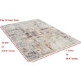 thumbnail image 4 of Abstract Rugs/Luxury Livingroom/Fashion Home Modern Area Rugs-Rust/Ivory/Beige/Multi Color, 4 of 7