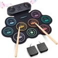 thumbnail image 1 of Batería electrónica Anpro 9 Drum Pad con doble altavoz Bluetooth, 1 of 8
