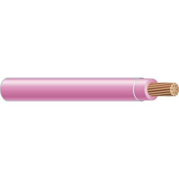 THHN Building Wire, Copper, 12 AWG, 1C, Pink, Stranded, 500 ft