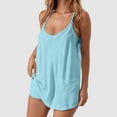 thumbnail image 2 of Effortless Women's Jumpsuit with Round Neck Design and Functional Pockets for Casual and Relaxed Days Ideal for Spring and Summer Easy to Care for with Machine Wash Options, 2 of 4