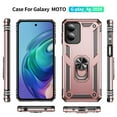 thumbnail image 2 of YEYKX for Motorola Moto G Play 4G 2024 6.5-inch Phone Case, Impact Resistant Metal Ring Magnetic Support Kickstand Drop Protector Cover for Motorola Moto G Play 4G 2024 6.5-inch,Rose Gold, 2 of 7