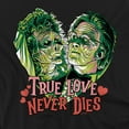 thumbnail image 2 of Beetlejuice Valentine True Love Never Dies Unisex Adult Long-Sleeve T Shirt, Black, Medium, 2 of 3