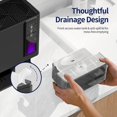 thumbnail image 5 of Dehumidifier for Home Bedroom Bathroom Basement - Quiet Dual-Semiconductor with Auto Shut Off, 50oz Capacity, Black, 5 of 6