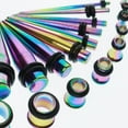 thumbnail image 3 of 36 Pieces Ear Gauges Stretching Plug Taper 14G-00G Expander Multi-color A-Multi-color, 3 of 7