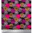 thumbnail image 1 of Soimoi polyester Crepe Fabric Flower Artistic Print Fabric by the Yard 52 Inch Wide, 1 of 3