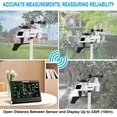 thumbnail image 6 of Sainlogic Weather Station Wireless Indoor Outdoor with Color Display,Rain Gauge,Wind Speed/Direction,Temperature,Humidity,Air Pressure,Forecast,Moon Phase,Alarm Clock(No WiFi), 6 of 6